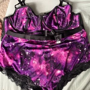 Torrid Purple Star Bralette Panty Set